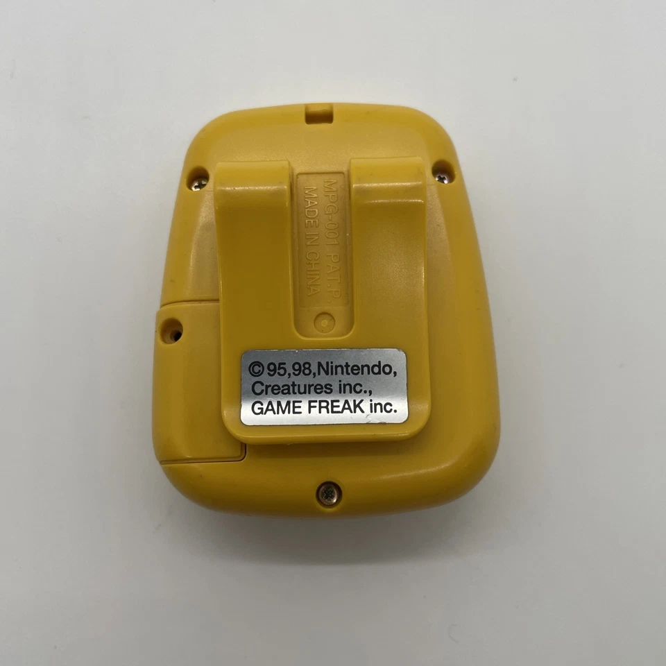 Nintendo Pocket Pikachu 1998 Pokémon Podómetro Virtual Mascota Amarillo Foto 3 de 3