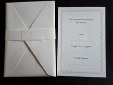 Crane  Co. Crane's Birth Announcement New Baby 10 Cards  Envelopes