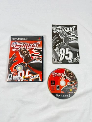 NFL STREET 3 (Playstation 2, 2006) PS2 COMPLETE w/ MANUAL CIB Tested & Working