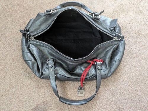 Chloe Mr Paddington Leather Bag unisex Metalic Gray Silver Limited Japan - Picture 5 of 10