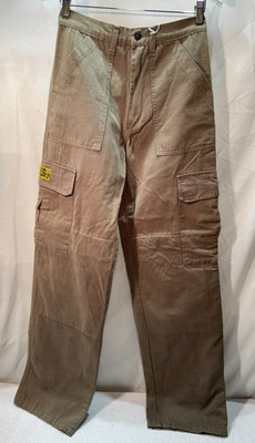 Draggin Motorrad Cargo Hose Größe 28'' Taille Khaki Kevlar Gefüttert Biker