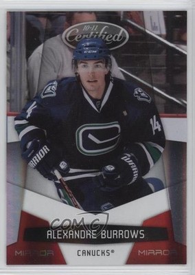 2010-11 Certified Mirror Red 80/250 Alexandre Burrows #141 7p4