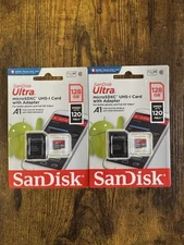 Brand New Memory Card - SanDisk 128GB Ultra microSDXC UHS-I with Adapter