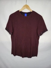 Kit & Ace Viscose Cashmere Blend Short Sleeve Tshirt Men's Size Medium Burgundy