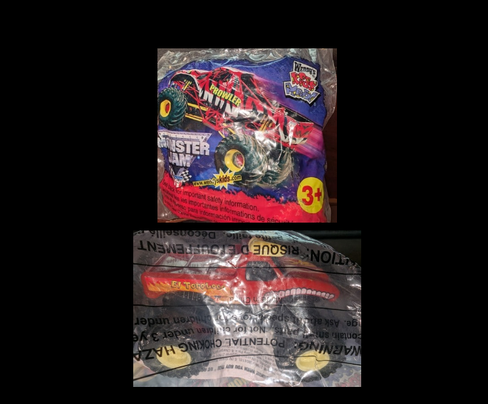 VTG 2002 Monster Jam Prowler El Toro Loco Truck Toy Figure Wendy's Brand New