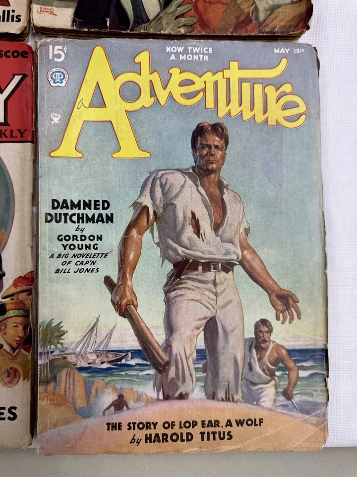 Lot 4 Pulp Magazines ARGOSY ADVENTURE DETECTIVE SHORT STORIES - Image 2 of 4