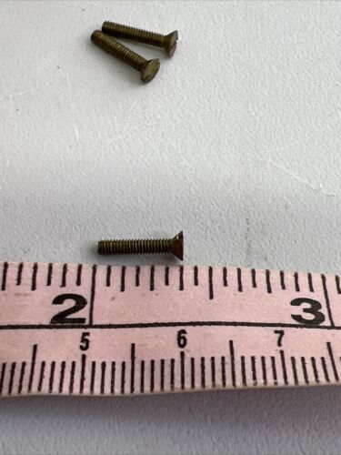 100ct Box of 3/8 Flat Head Brass Screws 1/72 - New Old Stock - Picture 3 of 7