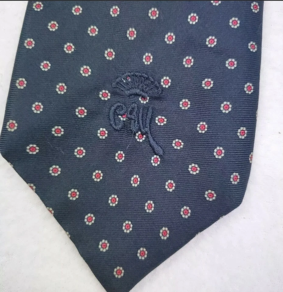 Maus & Hoffman Geometric Colorful Mens Necktie Tie Silk Italian Countess Mara - Image 3 of 4