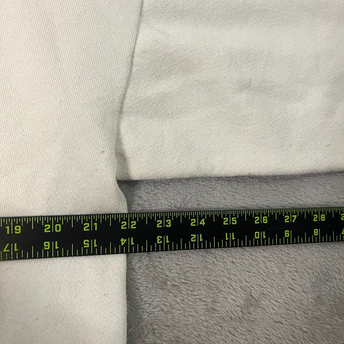 Felpa donna vintage chic taglia L/XL orsacchiotto testurizzata oversize bianca anni 90 - Foto 13 di 14