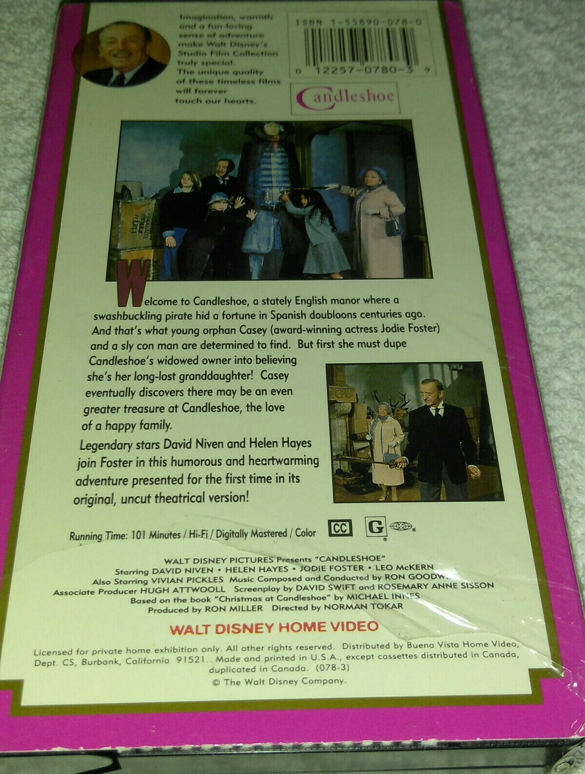 Candleshoe vhs Jodie Foster , David Niven , Helen Hayes 12257078039 eBay