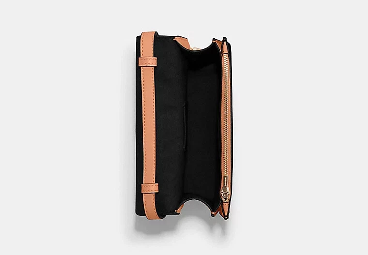 Coach Mini Brynn Xbody Crossbody in tela firmata #C5592