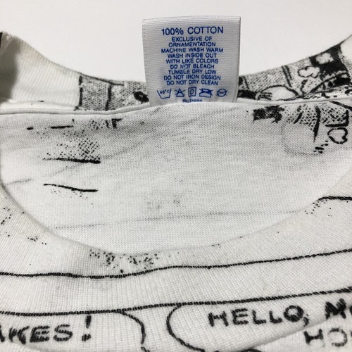 Vintage VELVA SHEEN Mickey Mouse Comic T Shirt XL All Over Print Double Stitch - Picture 5 of 7