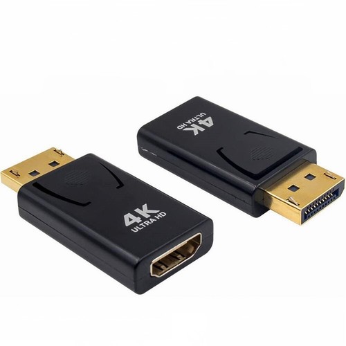 2x Displayport > HDMI Adapter DP Konverter Stecker 1080p Full HD Audio Video 4K - Bild 5 von 8