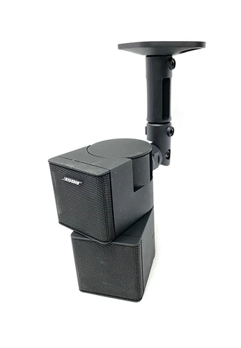 Wall Mount Ceiling Bracket for Bose Jewel Double Cube Speaker - Pair - Black