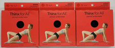 3PK Thinx For All Period Better Underwear  LARGE  BLACK  NEW  FAST SHIP