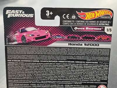 Hot Wheels GBW75956J Fast & Furious Honda S2000 Quick Hot Wheels GBW75956J Fast & Furious Honda S2000 Quick