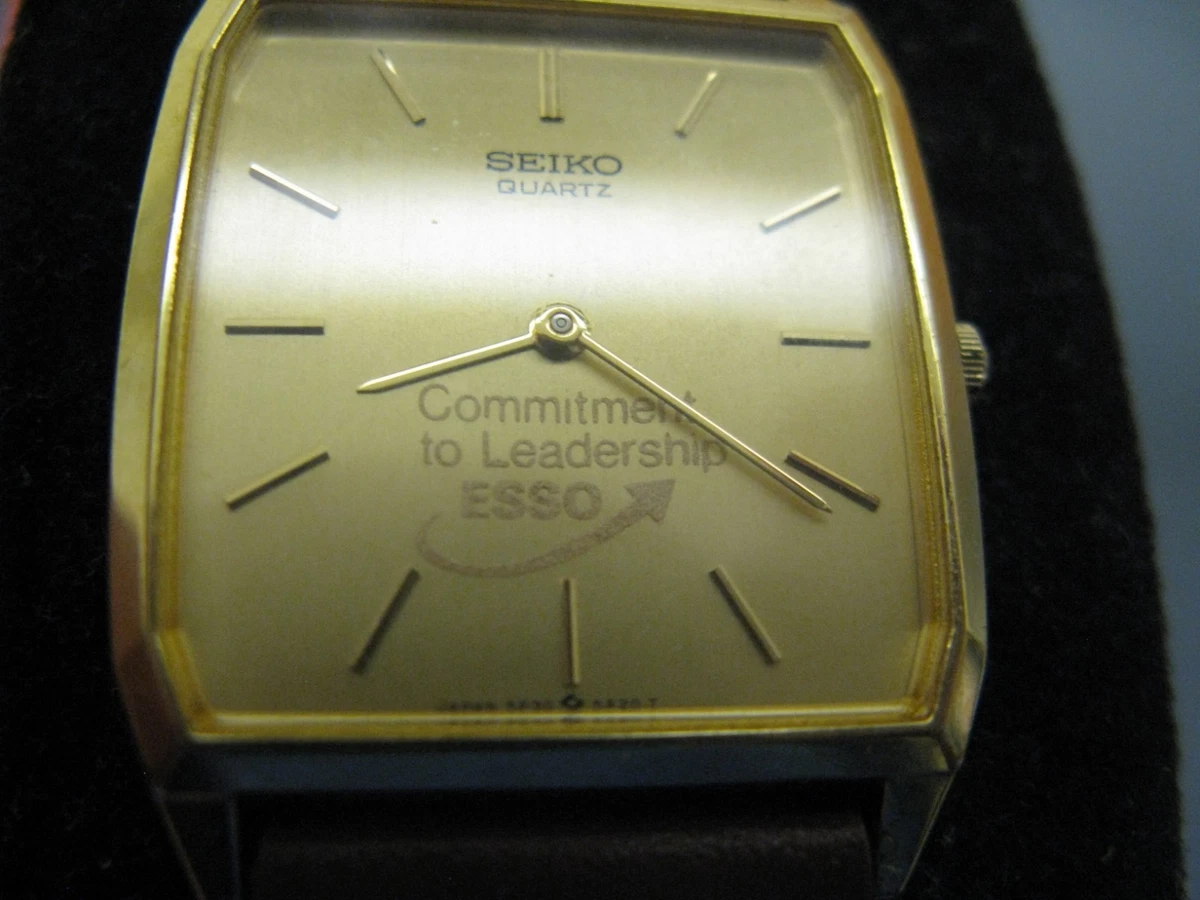 Rare Vintage SEIKO Quartz Compliments of Leadership Esso Dress