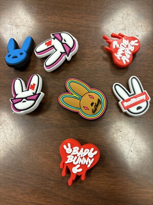 Croc Jibbitz Silicon lot of #347 Bad Bunny