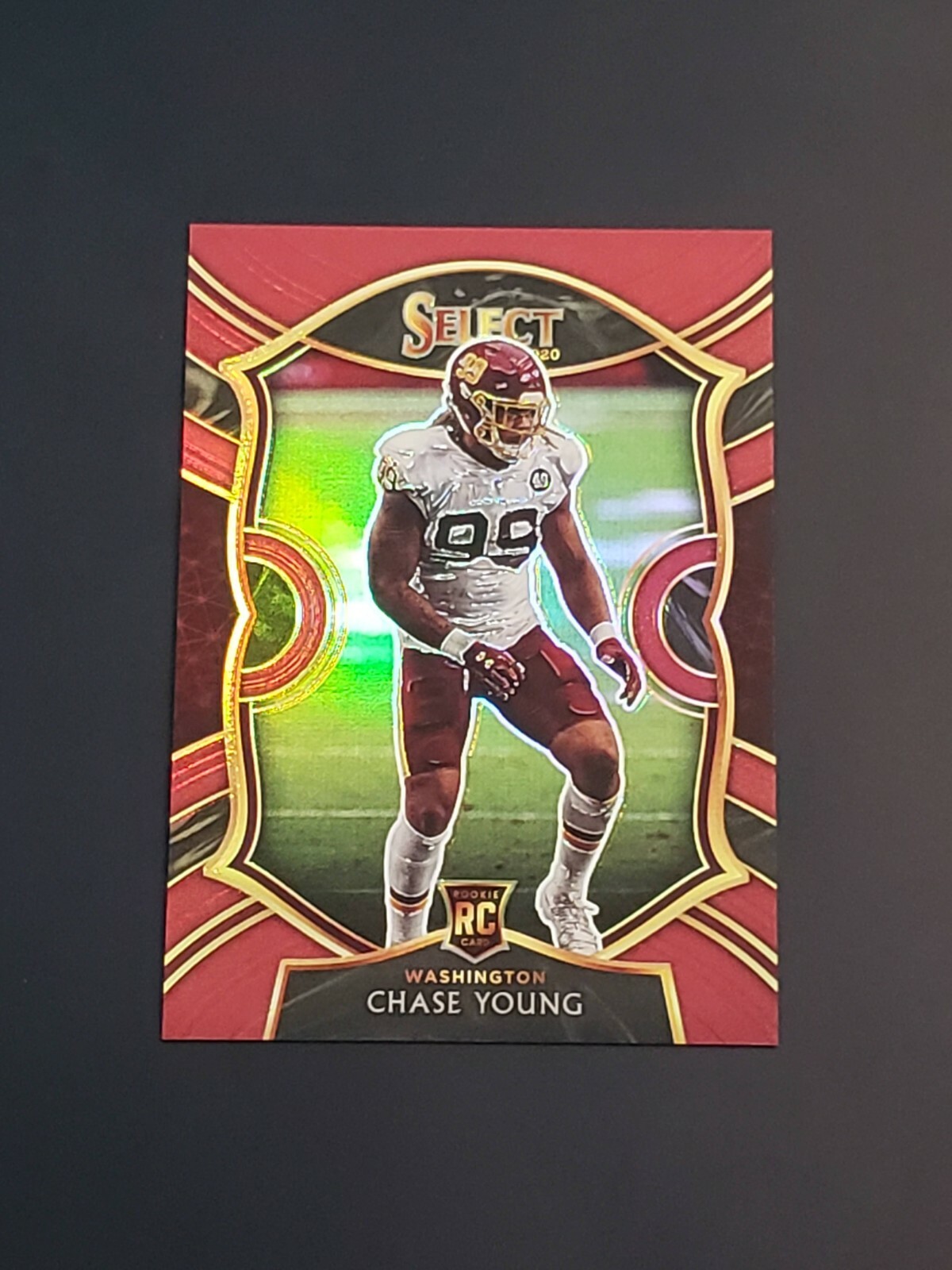 Chase Young RC 2020 Select Football #64 MAROON PRIZM 32/149