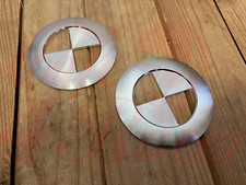 BMW  TANK logo emblem 2pcs 70mm  SILVER 46637686746