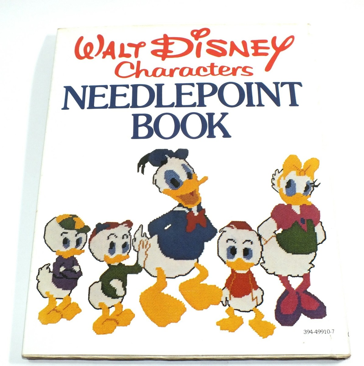 VTG Walt Disney Characters Needlepoint Book Mickey Minnie