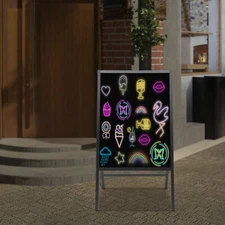 8 Fluorescent Markers LED Message Writing Board DIY Menu Sign Board + Remote