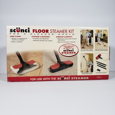 Scunci Floor Steamer kit 7 piece accessories Kit for hand held steamer 