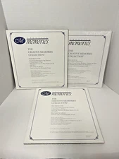 NEW Creative Memories 12"x12" 2 Page Protectors & 1 Scrapbook Pages CM-12 CM12B