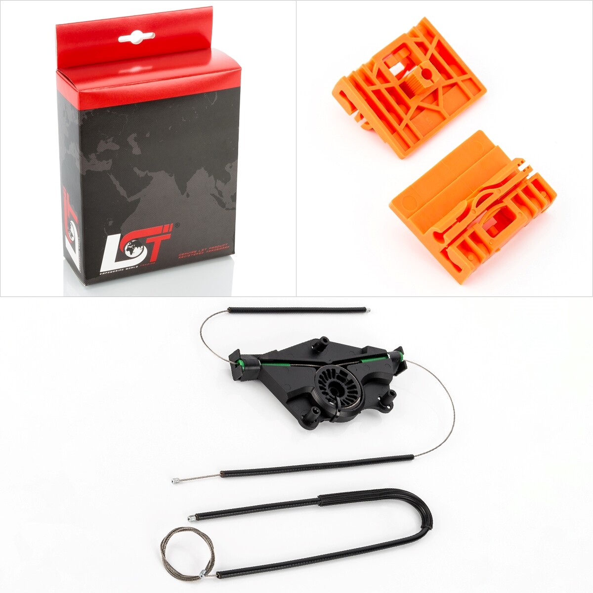 Window Lifter Repair Kit Rear Right - For Porsche Cayenne 955 *NEW*