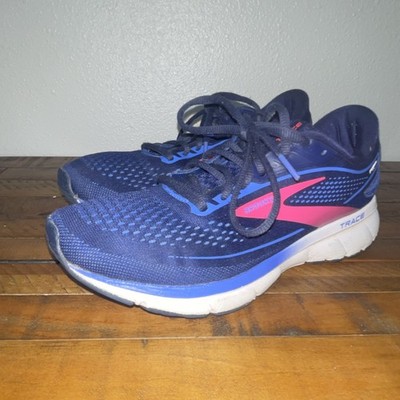 Brooks Trace Women s Running Shoes Navy Pink Athletic Trainer 1203751B460