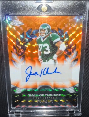 2025 Topps Chrome Joe Klecko Hall Of Chrome Autographs (RAW)