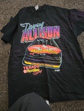Vintage 1992 Davey Allison Texaco Havoline Signed NASCAR T-Shirt Size XXL 90s