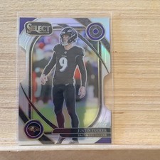 2024 Panini Select #274 Justin Tucker Silver Prizm Die Cut B-18