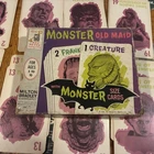 Milton Bradley 1964 Vintage Board Game Monster Old Maid Edition