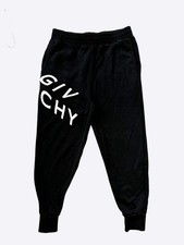 Givenchy Black  White Embroidered Sweatpants