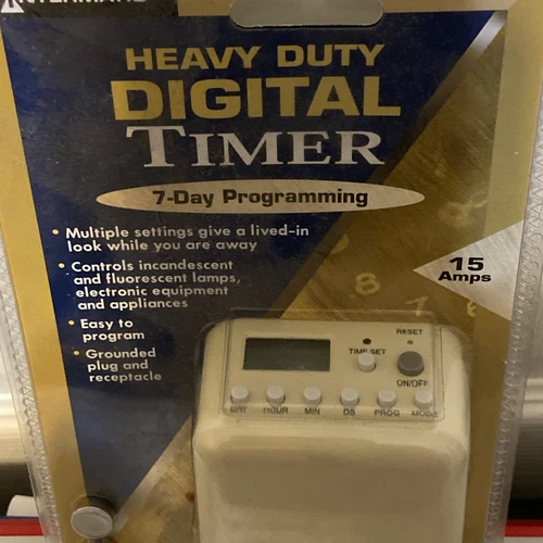 Intermatic Digital Timer Indoor Heavy Duty 7-Day Programming 15 Amps DTI7C NIB - Picture 2 of 5