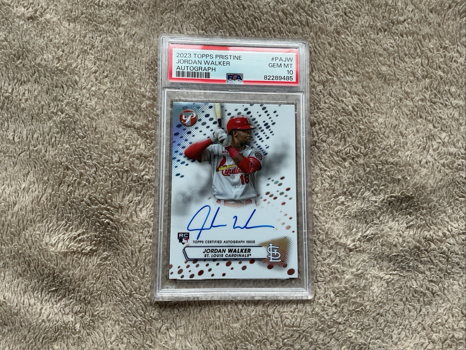 Jordan Walker 2023 Topps Pristine Gem Mint 10 Auto #PAJW Rookie Card 🔥