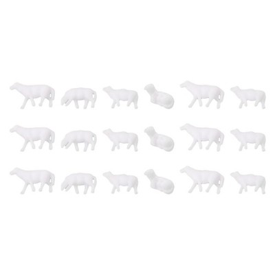 Modeling Essentials 18 Stück HO Scale bemalte Farm Schafe für realistische Sze