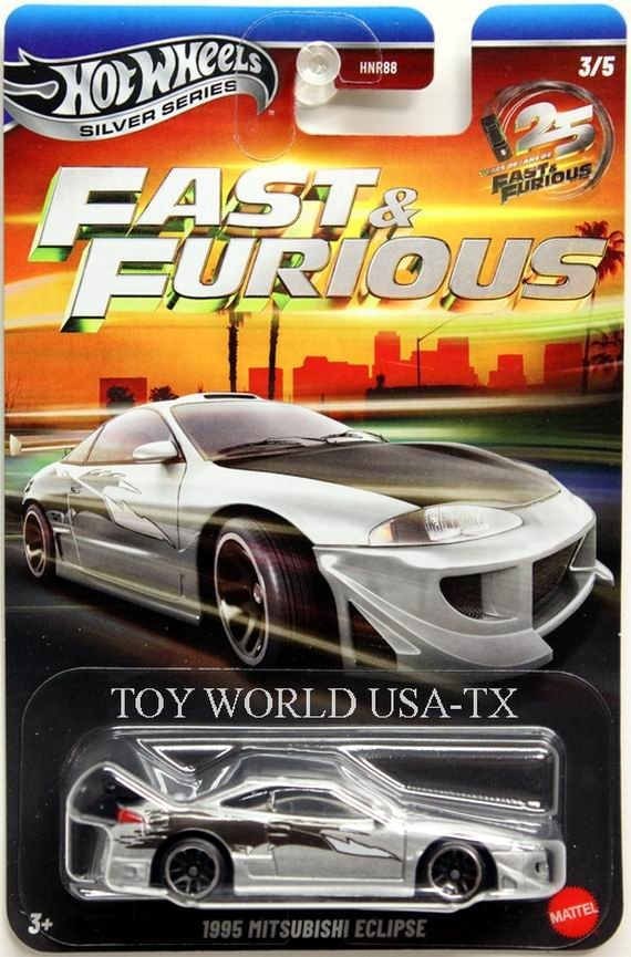 2026 Hot Wheels Fast & Furious Silver Label 25 Years of Fast #3 1995 Mitsubishi
