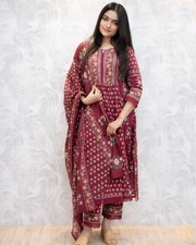 Bollywood Designer Ethnic Salwar Kameez Indian Women's Aline Top Kurti Pant Set