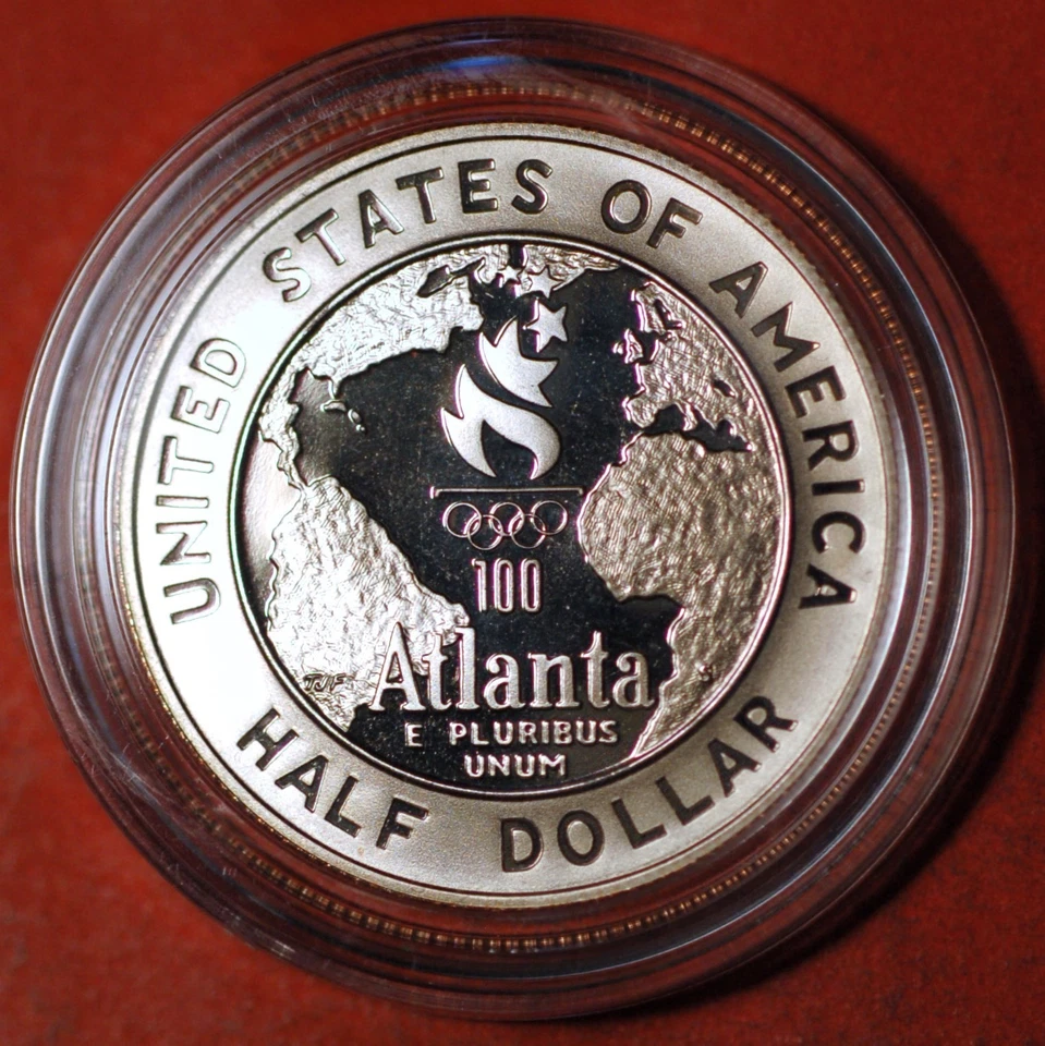 United States 1/2 Dollar 1995 Atlanta Olympics Basketball KM# 257 -18579 - Image 2 of 2