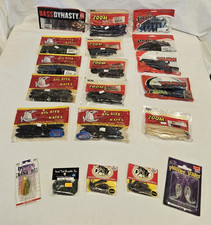 20 PACK VARIETY Plastic Baits Bass Dynasty Big Baits YUM Plus 5 Tackle Items NOS