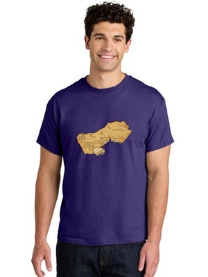 Treasure-Map-1 Mens Graphic Tee, 100% Cotton, Casual Summer Wear