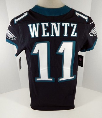 New Mens Philadelphia Eagles Carson Wentz #11 Black Elite Jersey 56 Nike NWT