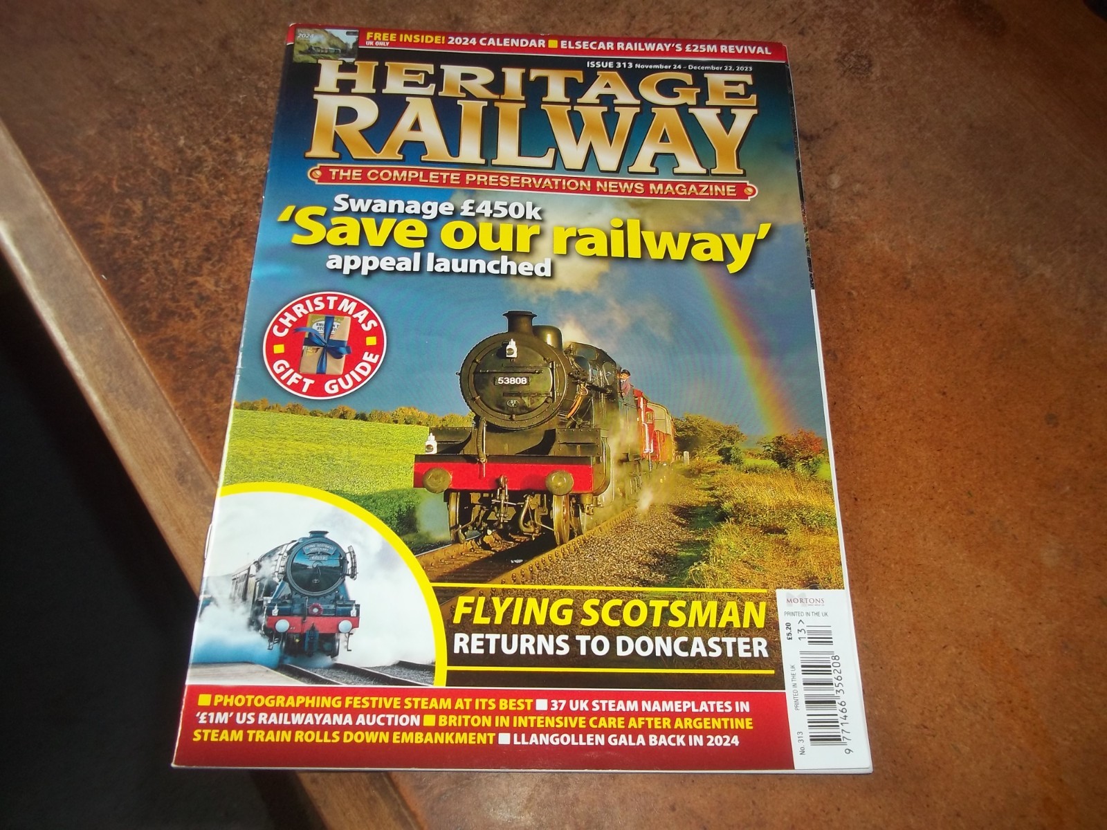 Heritage Railway Magazine Issue 313 November 24 to December 22 2023 VGC