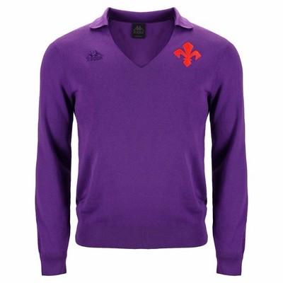 Kappa Fiorentina Viola Park Ltd Edition Numbered Retro Long Sleeve Knit Jersey L