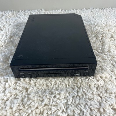 Nintendo Wii RVL-101 Black Replacement Console Only Tested and Working