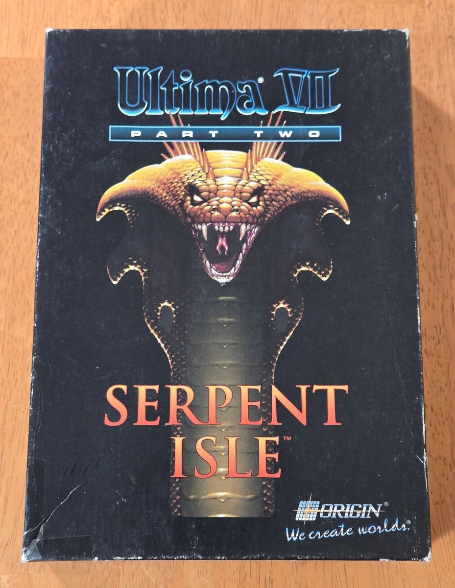 Ultima VII Part Two Serpent Isle Origin IBM PC Big Box Game Complete CIB Map