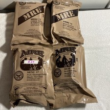 Lot Of 4 MRE U.S. Military Ready to Eat Meals INSP 2025 Menu 13,14,17,18 Z29