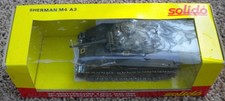 Solido Sherman M4A3 1/50 Boxed France 1980's Used